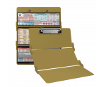 WhiteCoat Clipboard® Trifold - Tactical Brown Anesthesia Edition
